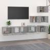 Wall-Mounted TV Cabinet - Grey Sonoma | Hipo Market