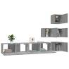 Wall-Mounted TV Cabinet - Grey Sonoma | Hipo Market