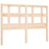 Solid Wood Bed Frame with Headboard 140x200 cm - Hipomarket