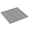 Self-Adhesive Flooring Planks - 20 pcs PVC Grey Stippled