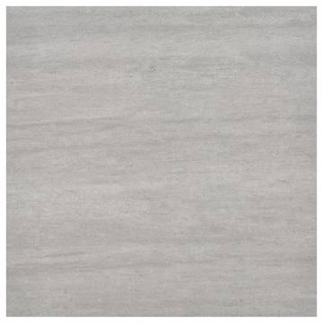 Self-Adhesive Flooring Planks - 20 pcs PVC Grey Stippled