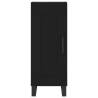 Stylish Highboard Black 34.5x34x180 cm Engineered Wood