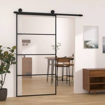 Sliding Door with Hardware Set 102.5x205 cm - ESG Glass & Aluminium