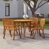 Garden Table Ø 110 cm Solid Wood Acacia Size 110 x 110 x 75 cm Quantity in Package 1 Shape round 