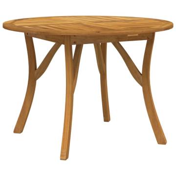 Garden Table Ø 110 cm Solid Wood Acacia - Hipomarket