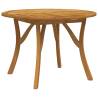 Garden Table Ø 110 cm Solid Wood Acacia - Hipomarket