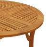 Garden Table Ø 110 cm Solid Wood Acacia - Hipomarket