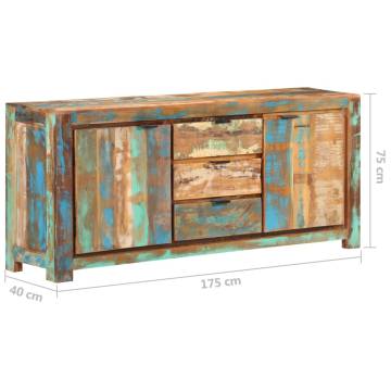 Unique Solid Reclaimed Wood Sideboard - 175x40x75 cm