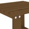 Garden Side Table Honey Brown - Solid Pine Wood 40x38 cm