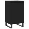 Stylish Black Sideboard - 40x35x70 cm Engineered Wood