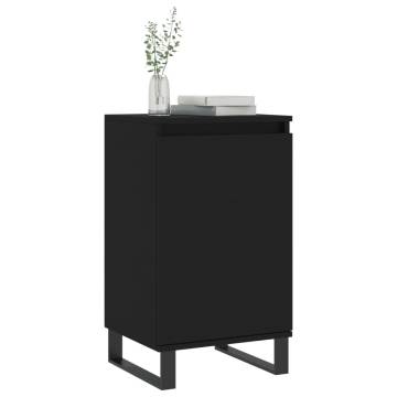 Stylish Black Sideboard - 40x35x70 cm Engineered Wood