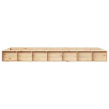 Solid Wood Bed Frame 75x190 cm - Small Single | HipoMarket