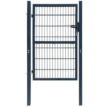 2D Fence Gate (Single) Anthracite Grey - 106 x 190 cm