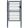 2D Fence Gate (Single) Anthracite Grey 106 x 190 cm Colour grey Size 106 x 190 cm 