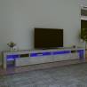 TV Cabinet with LED Lights Concrete Grey 290x36.5x40 cm Colour concrete grey Quantity in Package 1 Width 290 cm 