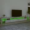 Modern TV Cabinet with LED Lights - Concrete Grey 290x36.5x40 cm