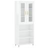 Elegant Highboard High Gloss White - Stylish Storage Solution