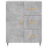 Stylish Highboard Concrete Grey - 69.5x34x180 cm