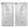 Front Door White 98x200 cm PVC - Elegant & Secure Entrance