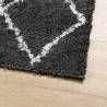 Shaggy Rug High Pile Black & Cream 80x150 cm | Hipomarket