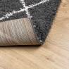 Shaggy Rug High Pile Black & Cream 80x150 cm | Hipomarket