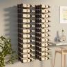 Wall Mounted Wine Rack for 36 Bottles 2 pcs Gold Iron Colour gold Quantity in Package 1 Number of 2 Number of Bottles 36 