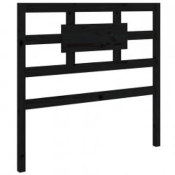 Black Solid Wood Bed Frame 90X190 cm - Stylish & Sturdy