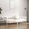 Day Bed White 90x190 cm Solid Wood Pine - Versatile & Stylish