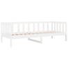 Day Bed White 90x190 cm Solid Wood Pine - Versatile & Stylish