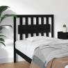 Bed Headboard Black 95.5x4x100 cm Solid Wood Pine Colour black Size 95.5 x 100 cm Quantity in Package 1 