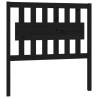 Stylish Black Bed Headboard - Solid Wood Pine | Hipo Market