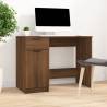 Desk Brown Oak 100x50x75 cm Engineered Wood Colour brown oak 