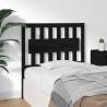 Stylish Black Bed Headboard - Solid Wood Pine | Hipo Market