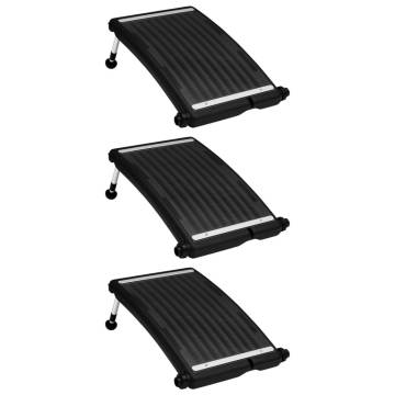 Curved Pool Solar Heating Panels - High Efficiency Set of 3