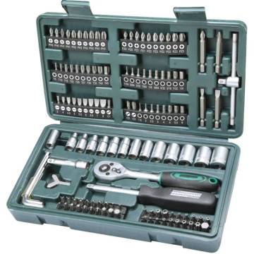 Brüder Mannesmann 130-Piece Bit & Socket Set - Durable & Versatile