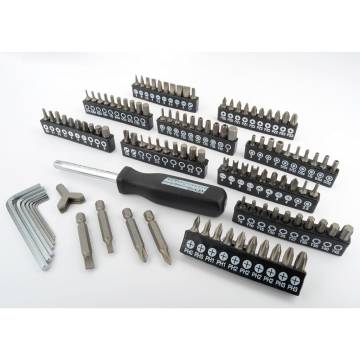 Brüder Mannesmann 130-Piece Bit & Socket Set - Durable & Versatile