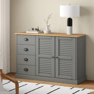 VIGO Grey Sideboard with Drawers - Stylish Storage Solution