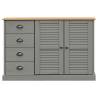 VIGO Grey Sideboard with Drawers - Stylish Storage Solution