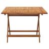 Folding Garden Table 90x90 cm | Solid Wood Acacia