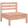 Garden Sofa 3-Seater with Footstool - Solid Wood Douglas