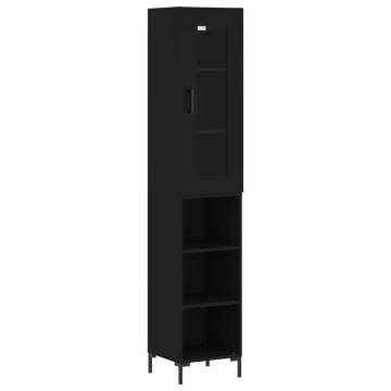 Elegant Highboard Black - Stylish Storage Solution | HipoMarket