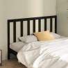 Bed Headboard Black 166x4x100 cm Solid Wood Pine Colour black Size 166 x 100 cm Quantity in Package 1 