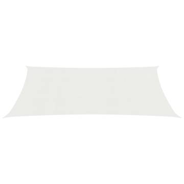 HDPE Sunshade Sail 2.5x4m White - UV Protection & Easy Setup