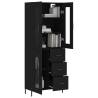 Elegant Black Highboard - 69.5x34x180 cm | HipoMarket