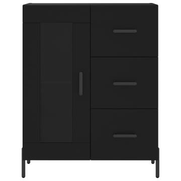 Elegant Black Highboard - 69.5x34x180 cm | HipoMarket