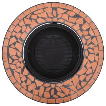 vidaXl Mosaic Fire Pit Terracotta 68cm - Stylish & Warm