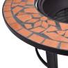 vidaXl Mosaic Fire Pit Terracotta 68cm - Stylish & Warm