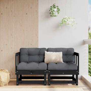 Stylish Black Corner Sofas with Cushions - HipoMarket