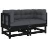 Stylish Black Corner Sofas with Cushions - HipoMarket