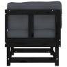 Stylish Black Corner Sofas with Cushions - HipoMarket